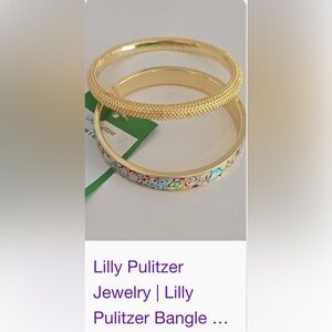 Lily Pulitzer Two-set Bangles|Gypsy Jungle Gold Bracelet Set|